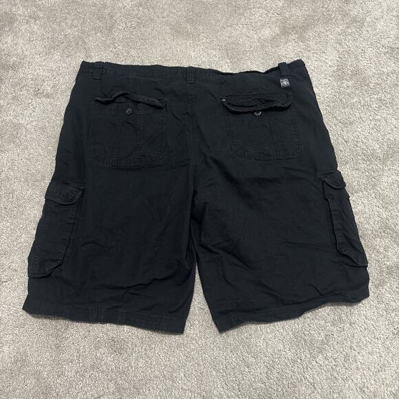 Southpole Cargo Shorts Men's Size 48 Black Baggy Ripstop Utility Casual Y2K - Picture 3 of 5